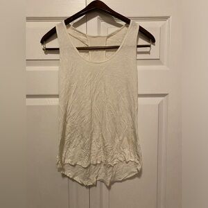 Active wear white tank top